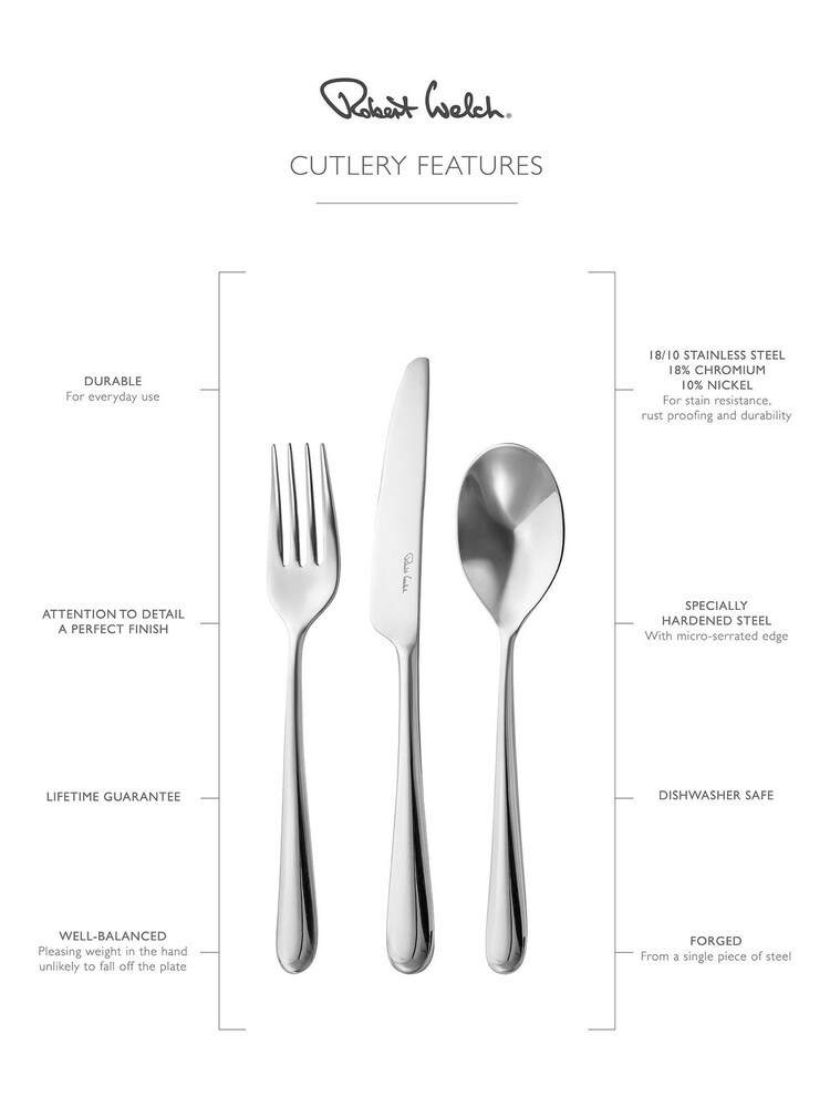 Robert Welch Silver 3 Piece Kingham Design Serving Set - Image 4 of 4