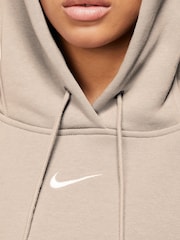 Nike Neutral Oversized Mini Swoosh Hoodie - Image 3 of 5
