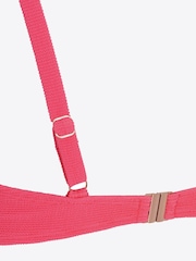 Mint Velvet Pink Texture Underwire Bikini Top - Image 9 of 9