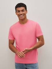 Grön/ Rosa/ Blå/ Vit/ Orange/ Gul - Vanlig passform - Essential T-shirt i bomull 6 förpackning - Bild 10 av 10