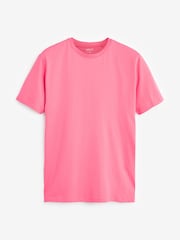 Grön/ Rosa/ Blå/ Vit/ Orange/ Gul - Vanlig passform - Essential T-shirt i bomull 6 förpackning - Bild 4 av 10
