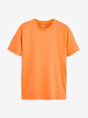 Grön/ Rosa/ Blå/ Vit/ Orange/ Gul - Vanlig passform - Essential T-shirt i bomull 6 förpackning - Bild 5 av 10