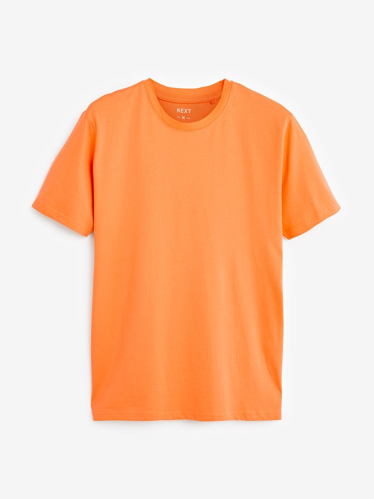 Green/ Pink/ Blue/ White/ Orange/ Yellow Regular Fit T-Shirts 6 Pack - Image 5 of 10