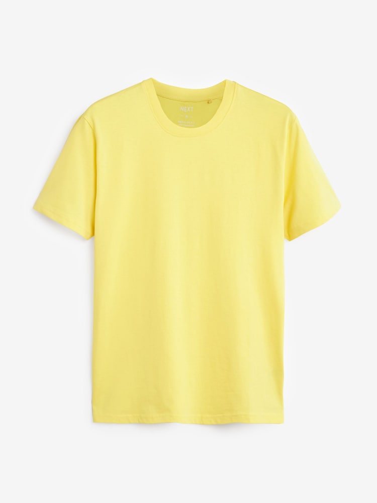 Green/ Pink/ Blue/ White/ Orange/ Yellow Regular Fit T-Shirts 6 Pack - Image 7 of 10
