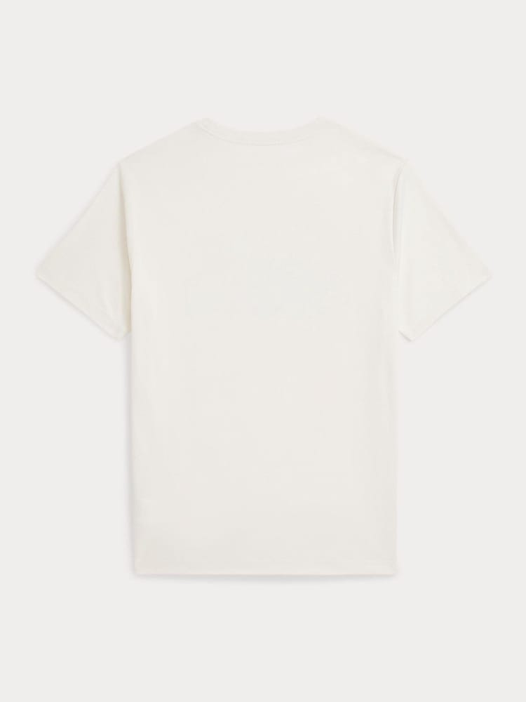 Polo Ralph Lauren White Coffee Bear Graphic Jersey T-Shirt - Image 3 of 3 Polo Ralph Lauren White Coffee Bear Graphic Jersey T-Shirt - Image 3 of 3