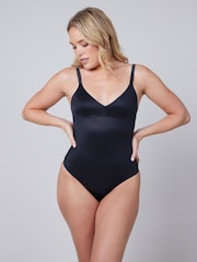 SPANX® Shaping Satin Tummy Control Thong Bodysuit - Image 1 of 6