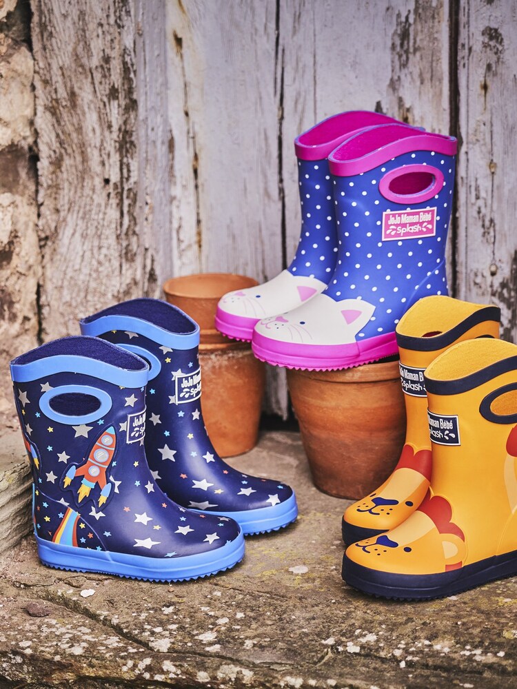 JoJo Maman Bébé Ochre Lion Wellies with Handle - Image 5 of 5