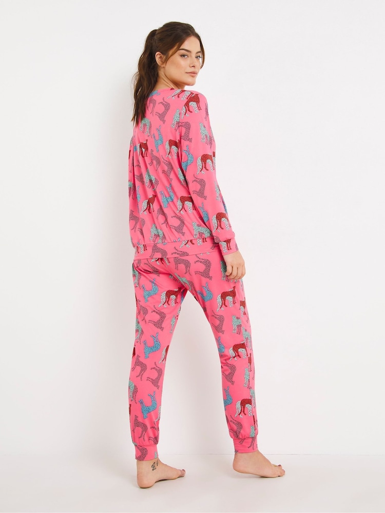 Simply Be Pink Pretty Secrets Supersoft Colourful Cheetah Twosie - Image 2 of 4 Simply Be Pink Pretty Secrets Supersoft Colourful Cheetah Twosie - Image 2 of 4