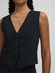 Good American Navy Good American Single Breasted Waistcoat - Image 1 of 5