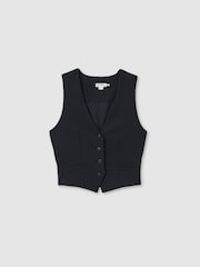 Good American Navy Good American Single Breasted Waistcoat - Image 2 of 5