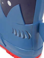 ToeZone Blue Shark Rain Boots - Image 3 of 6