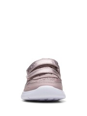 Clarks Pink Multi Fit Leather Toddler Trainers - Image 5 of 7