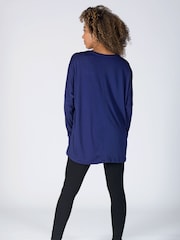 Pineapple Blue Womens Script Long Sleeves Top - Image 2 of 4