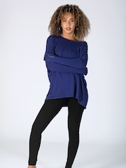 Pineapple Blue Womens Script Long Sleeves Top - Image 3 of 4