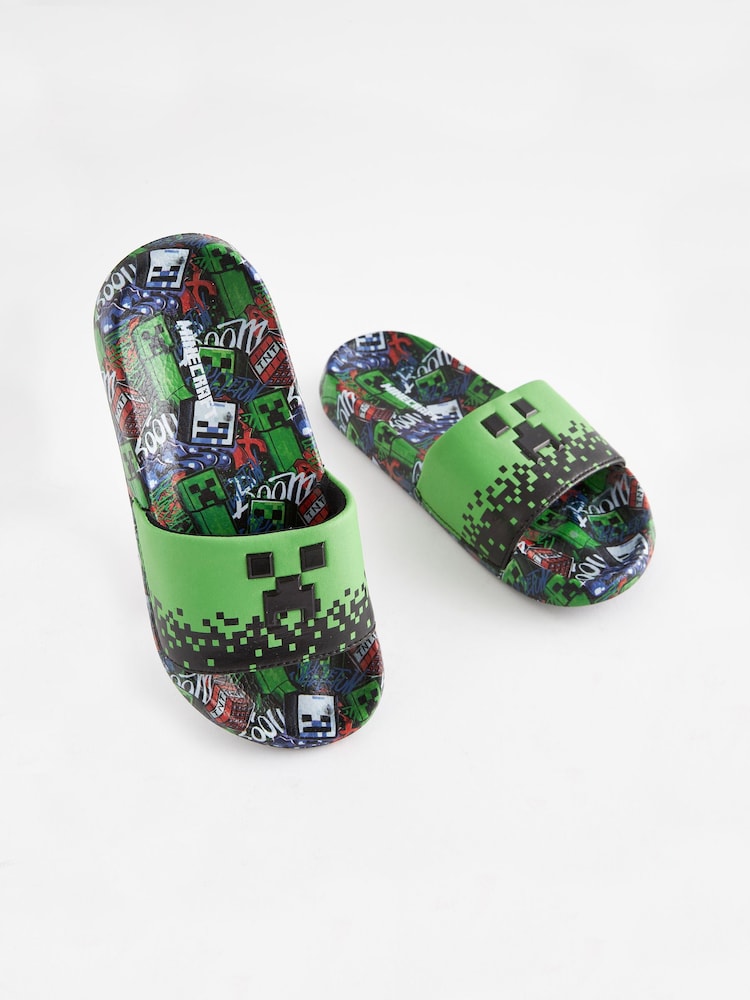 Black/Green Minecraft Sliders - Image 1 of 5