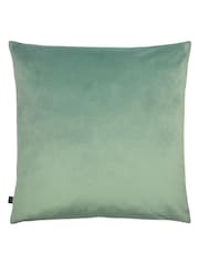 Ashley Wilde Green Eucalyptus Dinaric Cut Velvet Cushion - Image 2 of 4