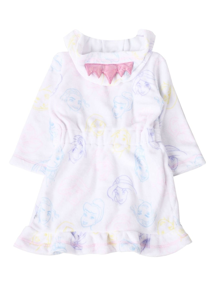Brand Threads Pink Disney Princess Girls  Hooded Dressing Gown - Image 2 of 5