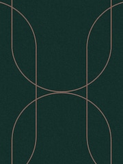 Graham & Brown Green & Copper Palais 10M Wallpaper - Image 2 of 3