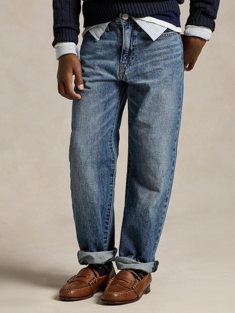 Polo Ralph Lauren Blue Lynwood Relaxed Jeans - Image 1 of 5