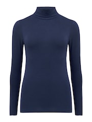 Pour Moi Navy Blue Roll Neck Round Neck - Image 3 of 4