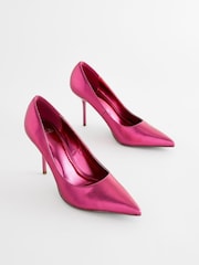 Pink Forever Comfort® Metallic Heel Court Shoes - Image 1 of 5