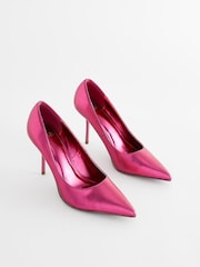Pink Forever Comfort® Metallic Heel Court Shoes - Image 3 of 5