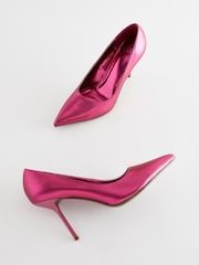 Pink Forever Comfort® Metallic Heel Court Shoes - Image 4 of 5