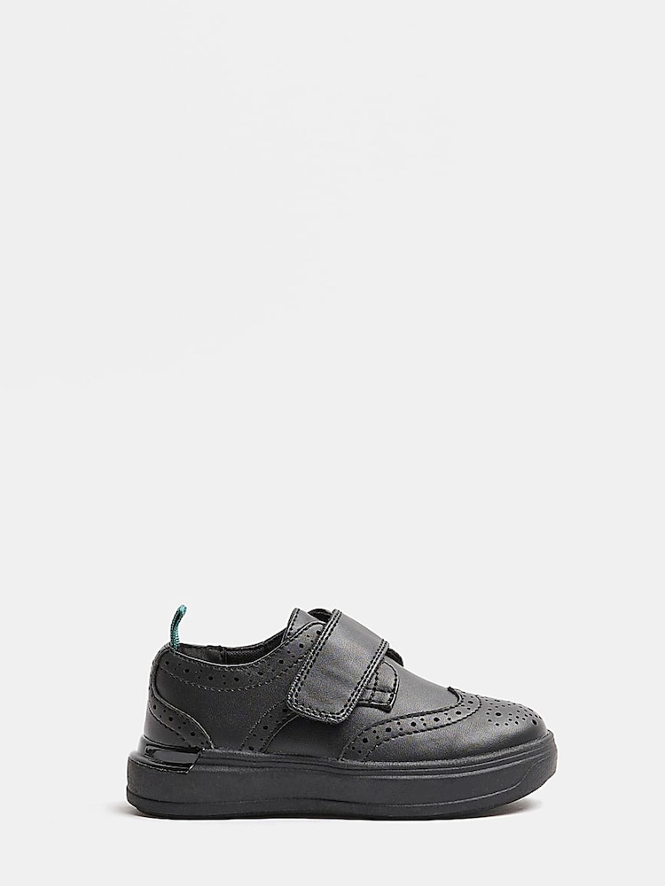 River Island Black Boys Brogue Hybrid Trainers - Image 1 of 5 River Island Black Boys Brogue Hybrid Trainers - Image 1 of 5