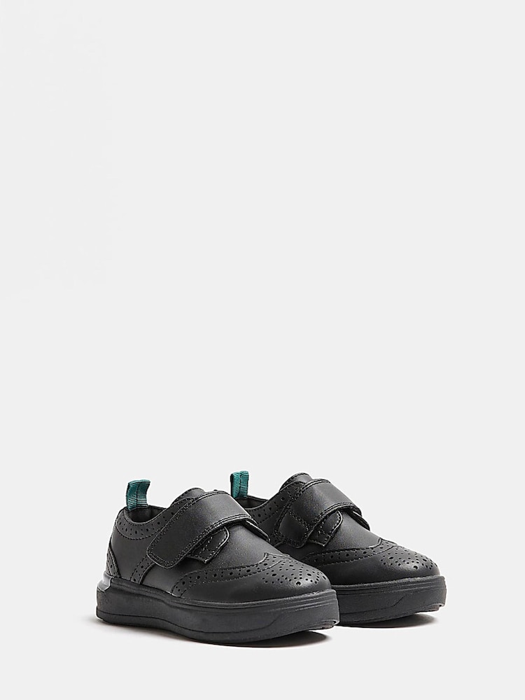 River Island Black Boys Brogue Hybrid Trainers - Image 2 of 5
