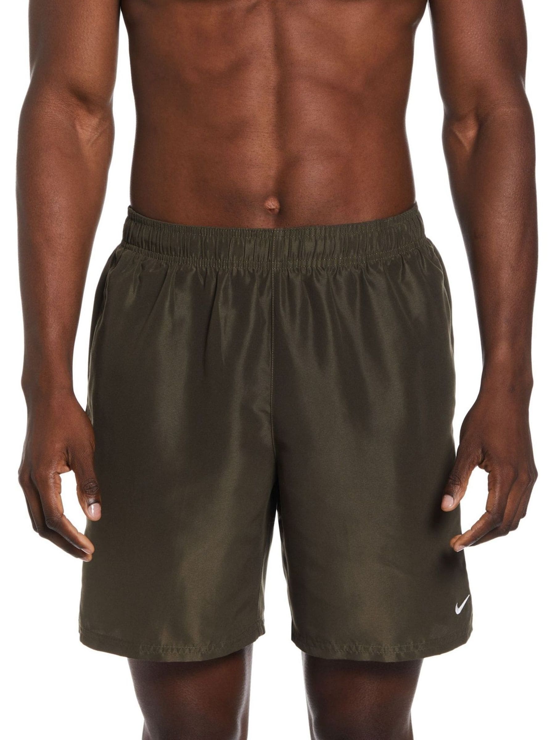 Nike khaki swim shorts discount