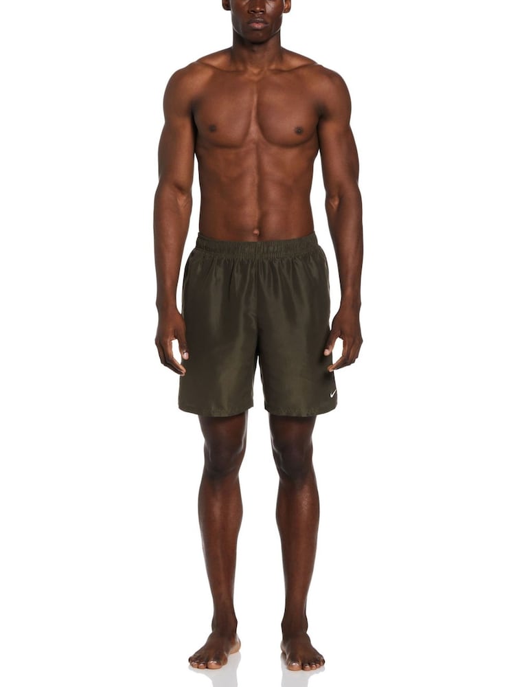 Nike Khaki Green 7 Inch Essential Volley Swim Shorts - Image 4 of 5