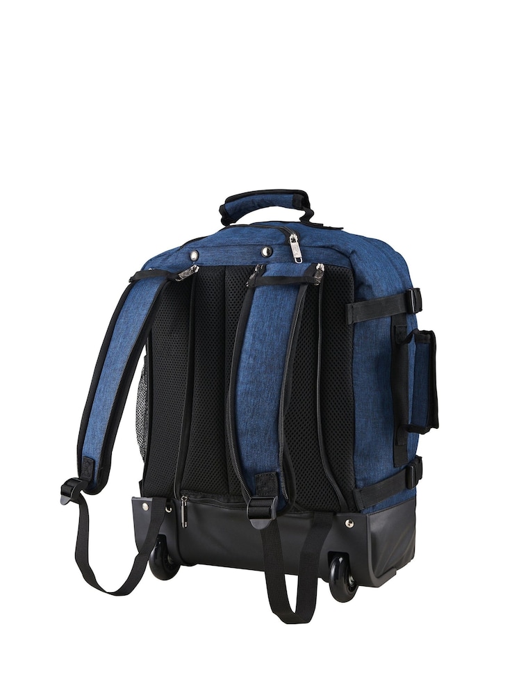 Cabin Max Blue Greenwich Hybrid 45cm Cabin Trolley Backpack - Image 4 of 6
