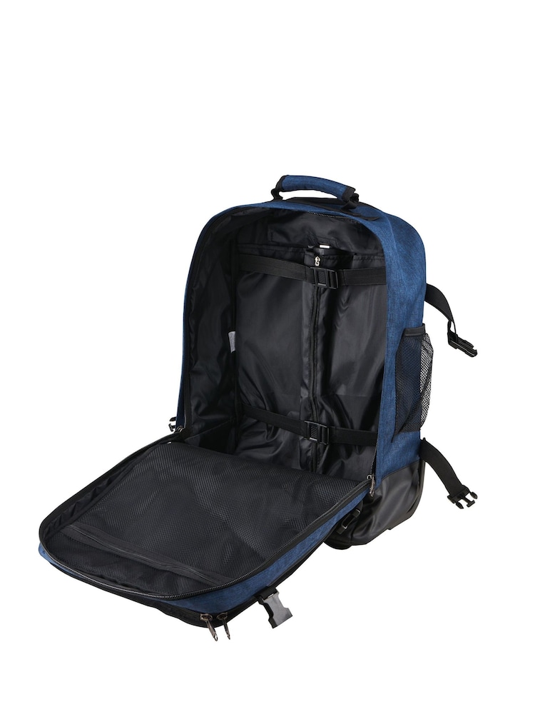 Cabin Max Blue Greenwich Hybrid 45cm Cabin Trolley Backpack - Image 5 of 6