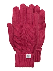 Tog 24 Dark Pink Grouse Winter Knitted Gloves - Image 1 of 2