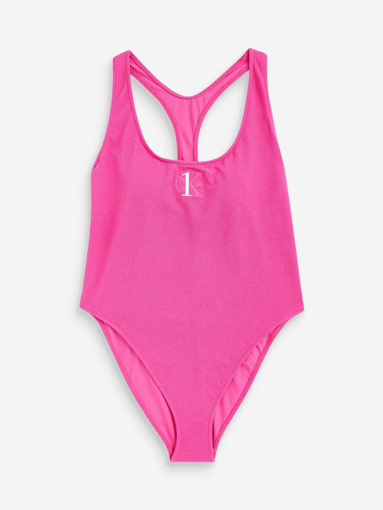 Calvin Klein CK One Pink Racerback One Piece - Image 5 of 5