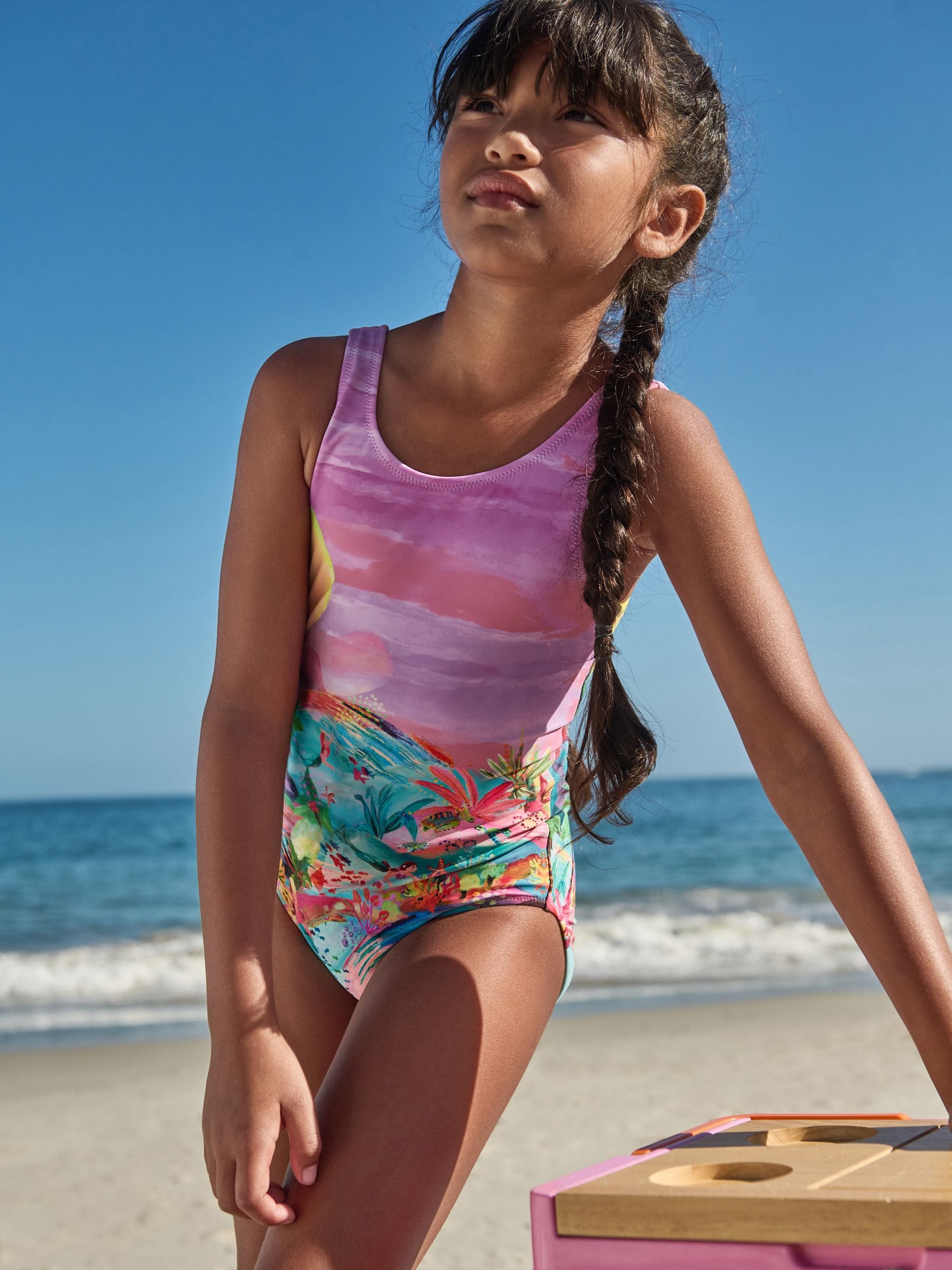 Buy Purple Mermaid Swimsuit 3 16yrs from Next USA