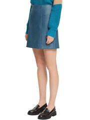 Esprit Petrol Blue Faux leather Mini Skirt - Image 3 of 7