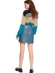 Esprit Petrol Blue Faux leather Mini Skirt - Image 5 of 7