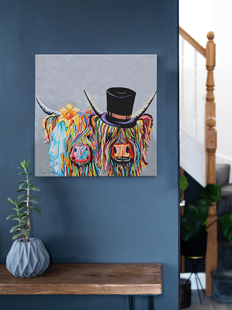 Steven Brown Art Grey McHappily Ever After Medium Canvas Print - Image 1 of 4