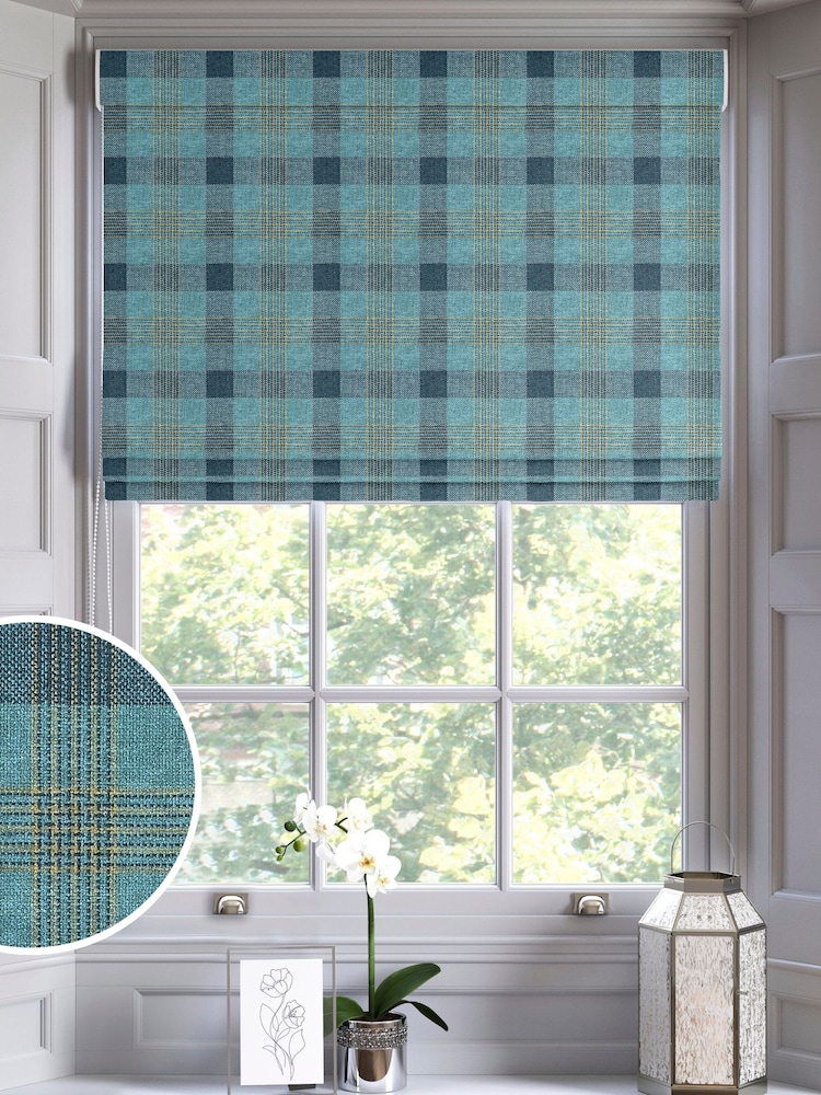Green Cleveland Made To Measure Roman Blinds - Image 1 of 6
