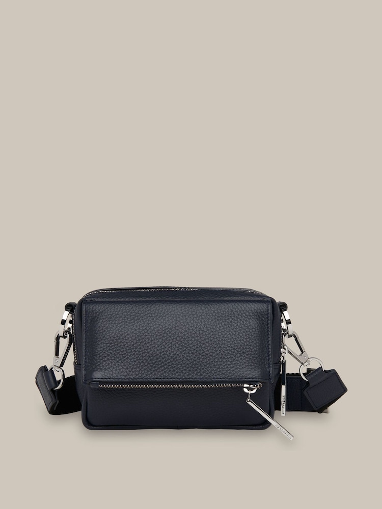 Whistles Blue Bibi Cross-Body Bag - Image 2 of 4