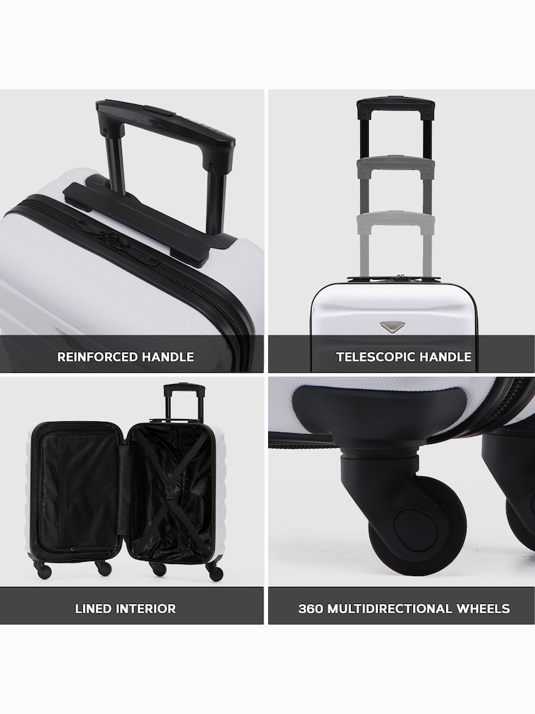Flight Knight Large Hardcase Lightweight Check In Suitcase With 4 Wheels - Image 2 of 4