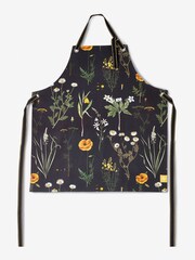 Kew Gardens Black Wild Bloom Floral 100% Cotton Apron - Image 3 of 3