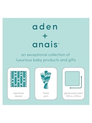 aden + anais Blue Organic Cotton Muslin Blankets 2 Pack - Image 7 of 7