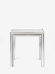 Jasper Conran London Brown Highbury Marble Nest of 2 Tables - Image 3 of 5