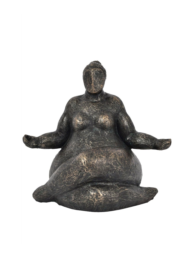 Libra Interiors Bronze Freya Meditating Feminine Form Ornaments Sculpture - Image 2 of 4