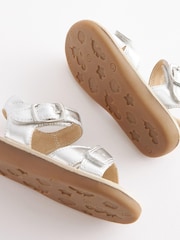 Silber - Ledersandalen - Bild 5 von 5