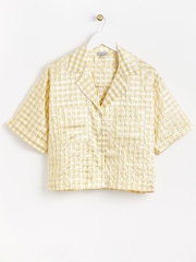 Oliver Bonas Yellow Striped Boxy Shirt - Image 3 of 7