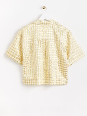 Oliver Bonas Yellow Striped Boxy Shirt - Image 4 of 7