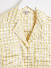 Oliver Bonas Yellow Striped Boxy Shirt - Image 5 of 7